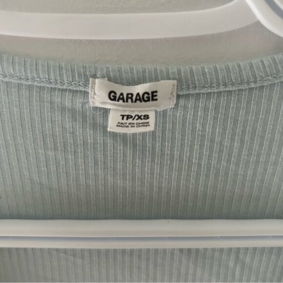 Garage Baby  Blue Vacation Rauche Top - Picture 3 of 4
